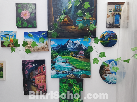 24x24 Inch Acrylic Landscape Painting